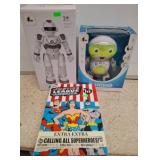 Robot Toys and Justice League Bath Set