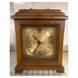 Linden Wooden Mantel Clock With Roman Numerals
