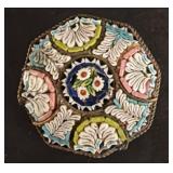 Octagonal Micro Mosaic Pin With C-Clasp