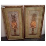 Framed Pineapple Prints, 19ï¿½37 Each rm4