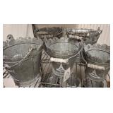 Lulu & Co. Paris-Themed Metal Buckets