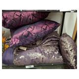 Purple Bedding Set with Decorative Pillows