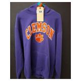 Clemson Hooded Sweatshirt, Size Large