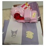 Gift Items Lot with Pink Truck and Headphones