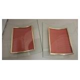 5x7 Curved Glass Photo Frames