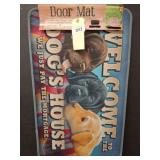Dog-Themed Polyester Door Mat With PVC Back