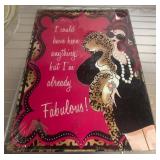 Decorative Wall Plaque With Feminine Design