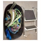 Pet Harness and Metal Step Stool