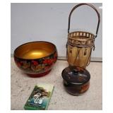 Decorative Items Including Russian Bowl