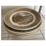 Ceramic Plates with Scenic Designs