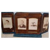 Velvet-Covered Photo Album with Cabinet Card Photo