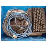 Electronics Lot: Sony Players, Keyboard, Cables