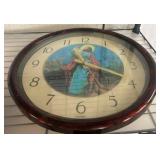 Laurel Wall Clock With Religious Imagery