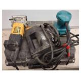Power Tool Set with DeWalt Router & Makita Sander
