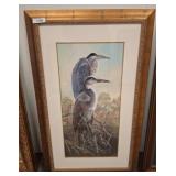 Framed Artwork of Herons by Biilks, 27ï¿½44 rm4