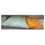 Throw Pillows and Assorted Linens
