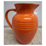 Le Creuset Orange Stoneware Pitcher