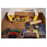 Die-Cast Cars and JCB Backhoe Loader