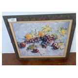 Oil Painting of Fruit Still Life, 23ï¿½20 Framed