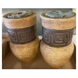 Vases with Greek Key Motif