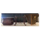 Decorative Metal Planters and Stand