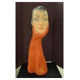 Christian Dior Plaster Display Head Sculpture SC c