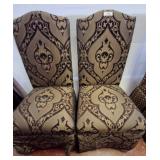 Upholstered High-Back Accent Chairs