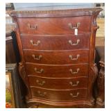Wooden Chest of Drawers with Carved Details