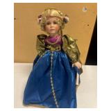 Paradise Galleries Porcelain Doll in Regal Outfit