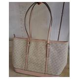 Michael Kors Canvas and Leather Tote Bag