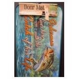 Fisherman-Themed Outdoor Door Mat