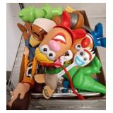 Box Lot of Assorted Toy Figures and Accessories