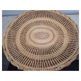 25" Round Sweet Grass Woven Basket