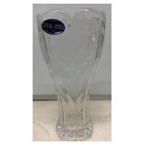 Crystal-Cristal Lead Glass Vase, Heart Design