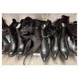 Black Leather Ankle Boots