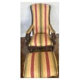 Upholstered Rocking Chair and Matching Ottoman
