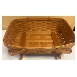 Longaberger Wooden Basket on Stand
