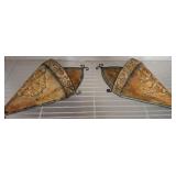 Metal Wall-Mount Planters with Scrollwork