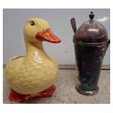 Brush USA Planter & WM. A. Rogers Pitcher