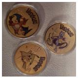 Pokï¿½mon-Themed Gold-Toned Coins