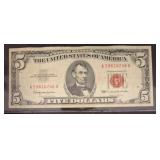 1953 $5 United States Note - Red Seal