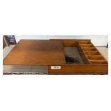 Wooden Fishing Tackle Box with Compartments