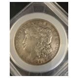 1921 Morgan Silver Dollar in Display Holder