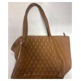 Vera Bradley Quilted Tan Shoulder Bag