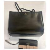 Kate Spade Black Tote and Wallet Set