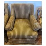 Temple Inc. Upholstered Armchair With Stripes
