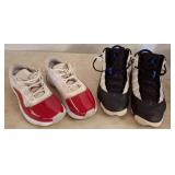Two Pairs of Air Jordan Athletic Shoes