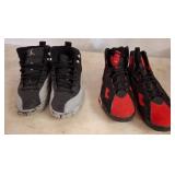 Two Pairs of Air Jordan Athletic Shoes