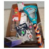 Box Lot of Sporting Goods and Accessories