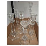 Glass Candlesticks